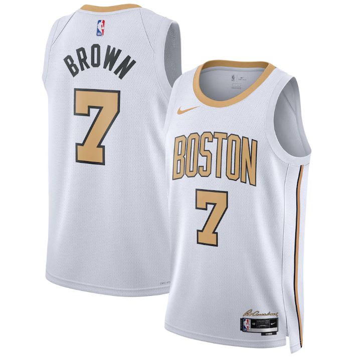 Men Boston Celtics #7 Brown White Nike City Edition Season 2026 NBA Jersey